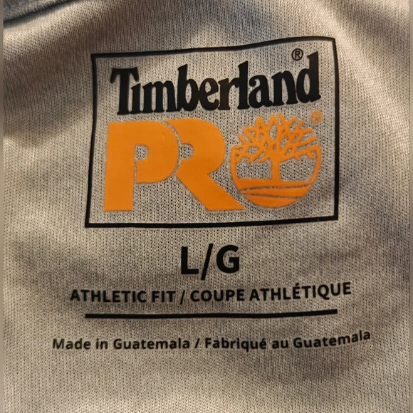 Timberland PRO Mens Wicking Good Long-Sleeve Polo Gray Large L New - Picture 3 of 4